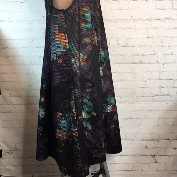 Spenser Jeremy‎ Woman Mesh & Floral Sleeveless Dress Size 3X Goth Witchy Mesh - Picture 8 of 14